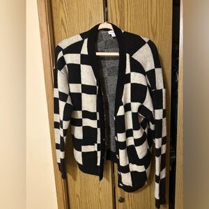 LuLaRoe Kaitlyn button down sweater size L.